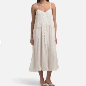 NWT Caroline Constas White Lace Midi Dress M